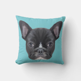 French Bulldog Art Portrait Kissen