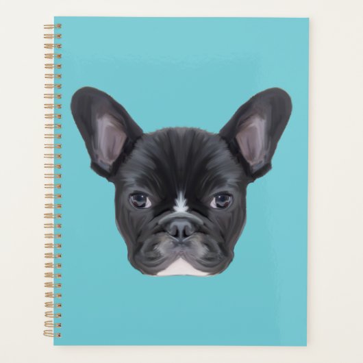 French Bulldog Art Portrait Planer (Vorderseite)