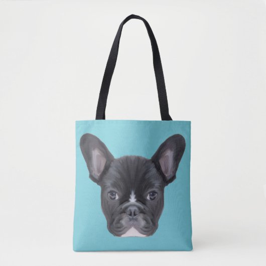 French Bulldog Art Portrait Tasche (Vorderseite)