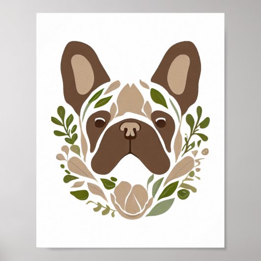 French Bulldog Art Poster (Vorne)