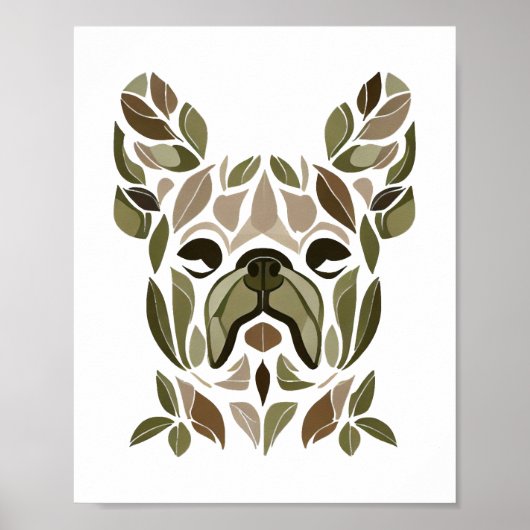French Bulldog Art Poster (Vorne)