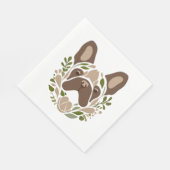 French Bulldog Art Serviette (Ecke)