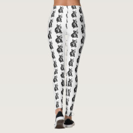 French Bulldog Art Zeichne Leggings