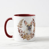 French Bulldog Autumn Kreath Tasse (Links)