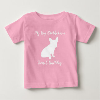 French Bulldog Baby Dusche Frenchie Pink Baby T-shirt