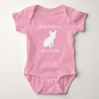 French Bulldog Baby Dusche Frenchie Pink Strampler