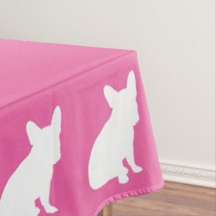 French Bulldog Baby Dusche Frenchie Pink Tischdecke