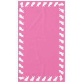 French Bulldog Baby Dusche Frenchie Pink Tischdecke (Vorderseite)