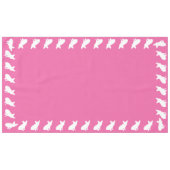 French Bulldog Baby Dusche Frenchie Pink Tischdecke (Vorderseite (Horizontal))
