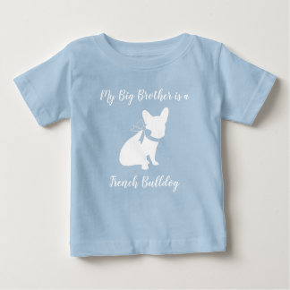 French Bulldog Baby Dusche Frenchy Frenchie Blue Baby T-shirt