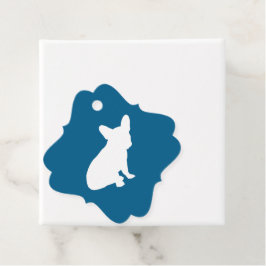 French Bulldog Baby Dusche Frenchy Frenchie Blue Geschenkanhänger
