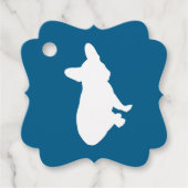French Bulldog Baby Dusche Frenchy Frenchie Blue Geschenkanhänger (Vorderseite)