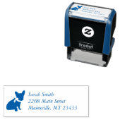 French Bulldog Baby Dusche Frenchy Frenchie Blue Permastempel (Beispiel)