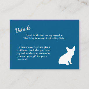 French Bulldog Baby Shooting Card Begleitkarte