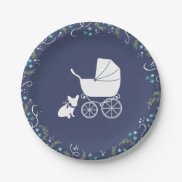 French Bulldog Baby Shooting Design 3 Pappteller