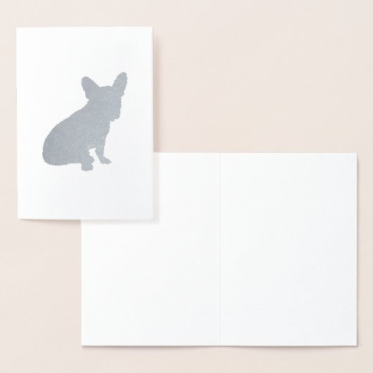 French Bulldog Baby Shower Frenchy Frenchie Folienkarte (Anzeige)