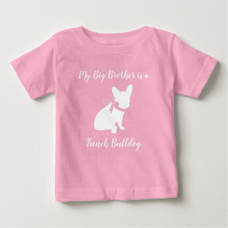 French Bulldog Baby Showroom Frenchy Frenchie Pink Baby T-shirt