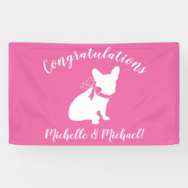 French Bulldog Baby Showroom Frenchy Frenchie Pink Banner