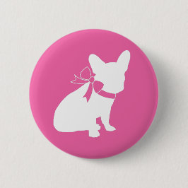 French Bulldog Baby Showroom Frenchy Frenchie Pink Button