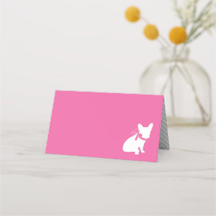 French Bulldog Baby Showroom Frenchy Frenchie Pink Platzkarte