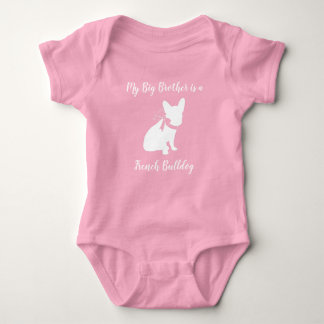 French Bulldog Baby Showroom Frenchy Frenchie Pink Strampler
