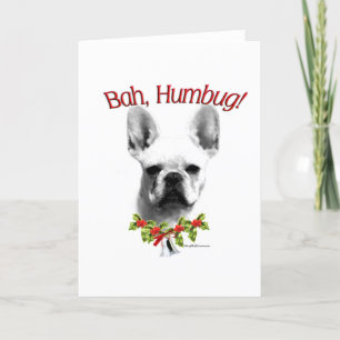 French Bulldog Bah Humbug Feiertagskarte