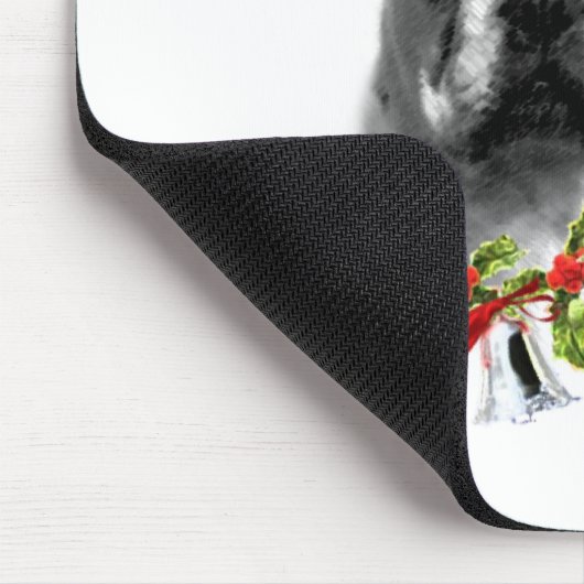 French Bulldog Bah Humbug Mousepad (Ecke)