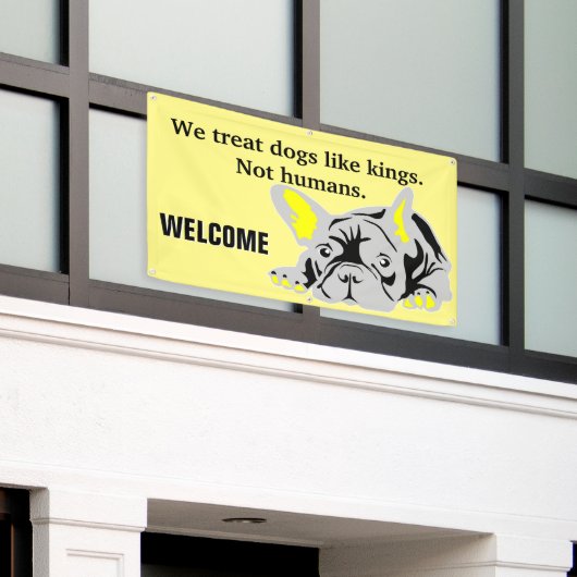 French Bulldog Banner (Äußeres Gebäude)