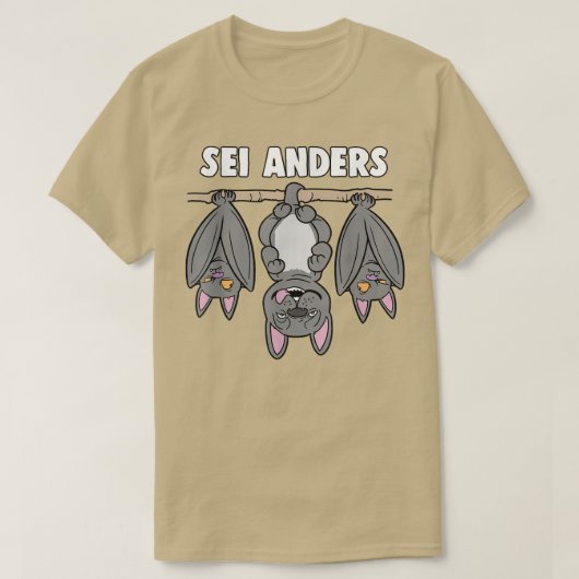 French Bulldog Bat Fairy Tale Sei Anders T-Shirt (Design vorne)