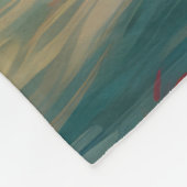 French Bulldog Beach Surfing Malerei Fleecedecke (Ecke)