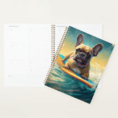 French Bulldog Beach Surfing Malerei Planer (Anzeige)