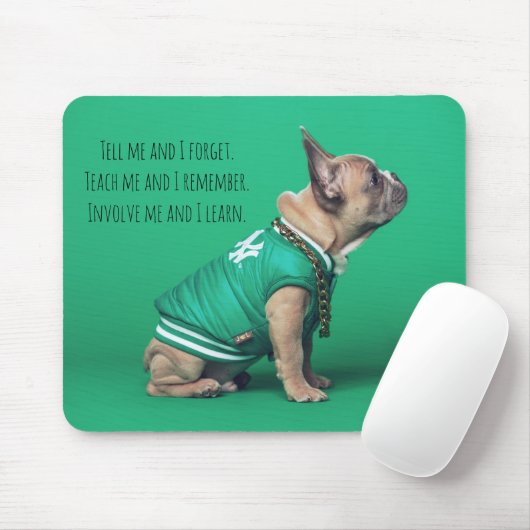 French Bulldog Best Quotient Personalized Name Mousepad (Mit Mouse)