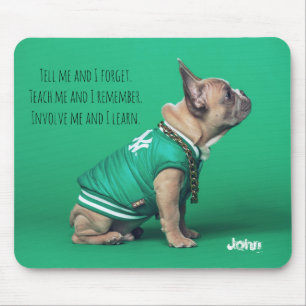French Bulldog Best Quotient Personalized Name Mousepad