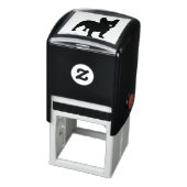 French Bulldog Black Logo Pet Business Permastempel (Produkt)