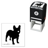 French Bulldog Black Logo Pet Business Permastempel (Beispiel)