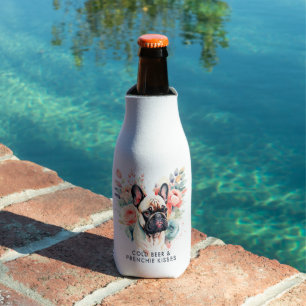 French Bulldog Blume Cold Beer Frenchie Kisses Flaschenkühler