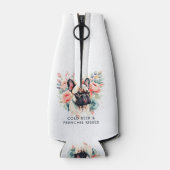 French Bulldog Blume Cold Beer Frenchie Kisses Flaschenkühler (Rückseite)