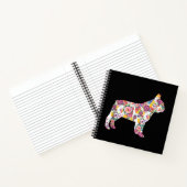 French Bulldog Blume Pattern Frenchie Bulldogs Notizblock (Innenseite)