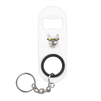 French Bulldog Bottle Opener Keychain Mini Flaschenöffner