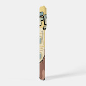 French Bulldog Breakfast Cartoon Art iPhone Hülle (Rechte Seite)