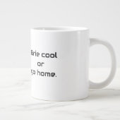 French Bulldog Brie Cooles Zitat Jumbo-Tasse (Rechts)