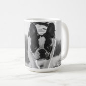 French Bulldog BW Coffee Tasse (VorderseiteRechts)