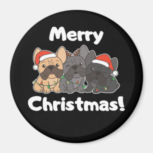 French Bulldog Christmas Animals Niedlich Hunde Ma Magnet