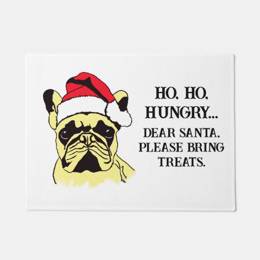 French Bulldog Christmas Cartoon Door Mat Fußmatte (Vorderseite)