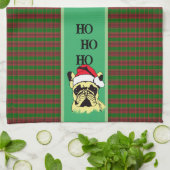 French Bulldog Christmas Cartoon Küchenwäsche Hand Geschirrtuch (Gefaltet)