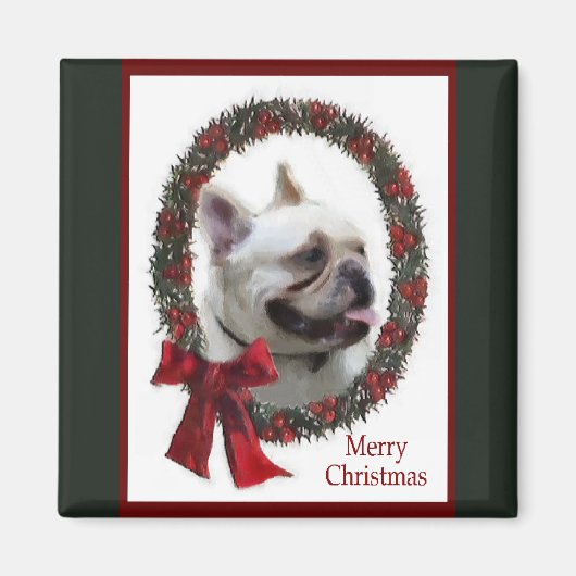 French Bulldog Christmas Geschenke Magnet (Vorne)