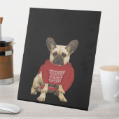 French Bulldog Christmas gifts and christmas sweat Sockelschild (In Situ)