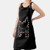 French Bulldog Christmas Light Schürze (InSitu)