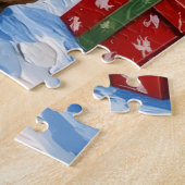 French Bulldog Christmas Lighthouse Holiday Puzzle (Seite)