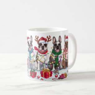 French Bulldog Christmas Lights - Adventure Design Kaffeetasse